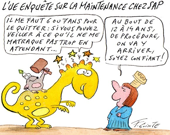Dessin: Enquête de Bruxelles sur SAP : l’USF salue l’occasion d’une clarification